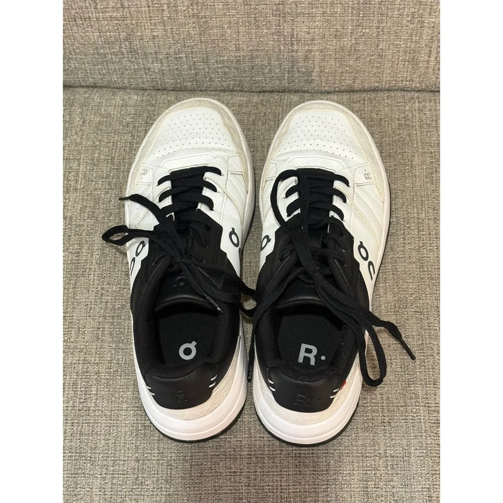 On Running The Roger Clubhouse White Black Sneakers Mens 10 3MF10640462